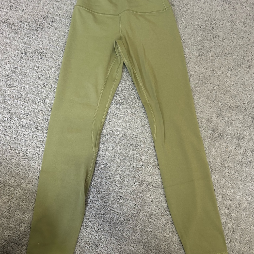 Lululemon Athletica Olive Green Leggings